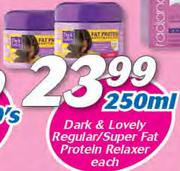 Dark And Lovely Regular/Super Fat Protein Relaxer-250ml Each