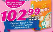 Pampers Sleep & Play Disposable Nappies Assorted-Each