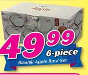 Rianhill 6 Piece Apple Bowl Set 