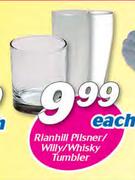 Rianhill Pilsner / Willy Or Whisky Tumbler-Each