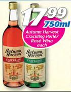 Autumn Harvest Perie / Rose Wine-750ml Each