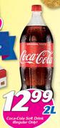 Coca-Cola Soft Drink(Regular Only)-2Ltr