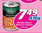 Rhodes Baked Beans In Tomato Sauce-410g
