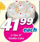 2 Tier 8" Vanilla Cake-Each