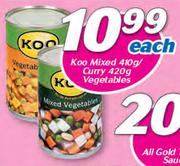 Koo Mixed-410g/Curry-420g Vegetables-Each