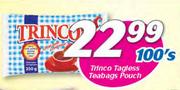 Trinco Tagless Teabags-100's Each
