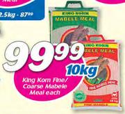King Korn Fine/Coarse Mabele Meal-10Kg Each