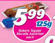 Bakers Topper Biscuits Assorted-125g Each