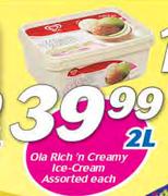 Ola Rich n Creamy Ice Cream Assorted-2Ltr