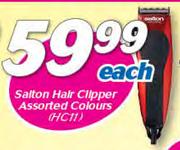 Salton Hair Clipper Assorted Colours HC11