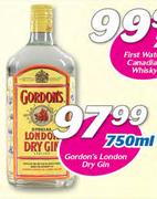 Gordon's London Dry Gin-750ml