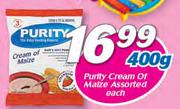 Purity Cream of Maize Assorted-400g