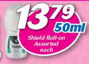 Shield Roll On Assorted-50ml