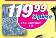L & G 3 Piece Comforter Set
