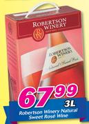 Robertson Winery Natural Sweet Rose Wine-3Ltr