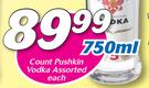 Count Pushkin Vodka Assorted-750ml 