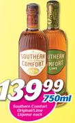 Southern Comfort Original/Lime Liqueur-750ml Each