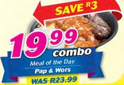 Meal Of The Day Pap & Wors-Combo