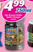 Top Brown/White Spirit Vinegar-750ml Each