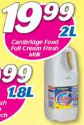 Cambridge Food Full Cream Fresh Milk-2Ltr