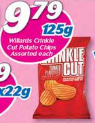 Willards Crinkle Cut Potato Chips Assorted-125g