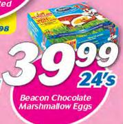 Beacon Chocolate Marshmallow Eggs-24's