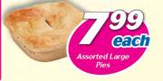 Assorted Large Pies-Each