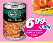 Rhodes Baked Beans In Tomato Sauce-410g