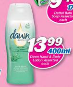 Dawn Hand & Body Lotion Assorted-400ml