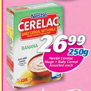 Nestle Cerelac Stage 1 Baby Cereal Assorted-250g