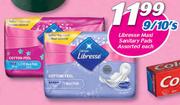 Libresse Maxi Sanitary Pads Assorted-9/10's Each
