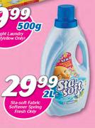 Sta Soft Fabric Softener Spring Fresh Only-2Ltr