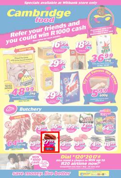 Cambridge Food : Witbank (23 May - 7 June 2017), page 1