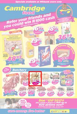 Cambridge Food : Witbank (23 May - 7 June 2017), page 1