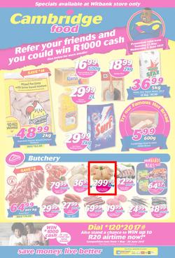 Cambridge Food : Witbank (23 May - 7 June 2017), page 1