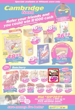 Cambridge Food : Witbank (23 May - 7 June 2017), page 1