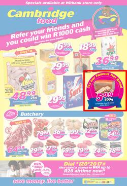 Cambridge Food : Witbank (23 May - 7 June 2017), page 1