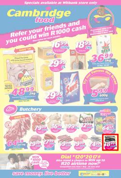 Cambridge Food : Witbank (23 May - 7 June 2017), page 1