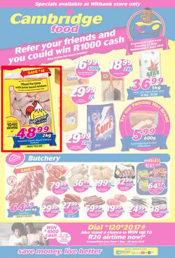 Cambridge Food : Witbank (23 May - 7 June 2017), page 1