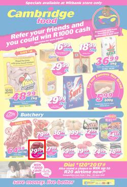 Cambridge Food : Witbank (23 May - 7 June 2017), page 1