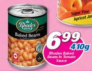 Rhodes Baked Beans In Tomato Sauce-410gm