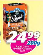 Rajah Curry Powder Assorted-200gm Each