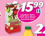 Liquifruit 100% Fruit Juice Blend Assorted-1Ltr Each