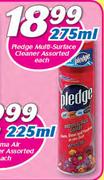 Pledge Multi-Surface Cleaner Assorted-275ml