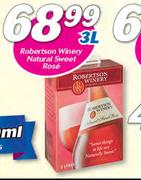 Robertson Winery Natural Sweet Rose-3Ltr