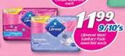 Libresse Maxi Sanitary Pads Assorted 9/10's-Each