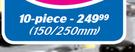 Diamond Polished 10 Piece Pot Set-150/250mm
