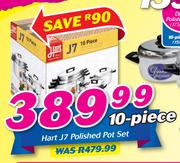 Hart J7 Polished 10-Piece Pot Set