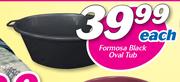 Formosa Black Oval Tub