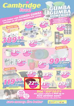 Cambridge Food : Gumba Gumba Homeware (24 May - 7 June 2017), page 1
